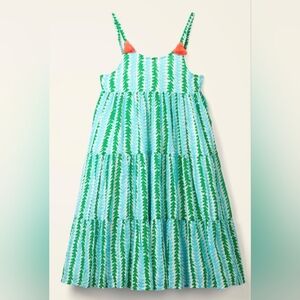 EUC...Boden 100% CottonTiered Tassel Sundress Size Teen 15/16